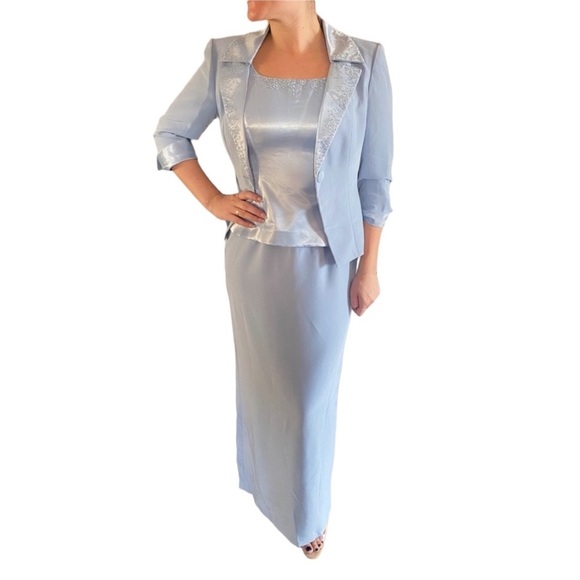 Jovani Light Blue Dress with Jacket - Picture 1 of 5